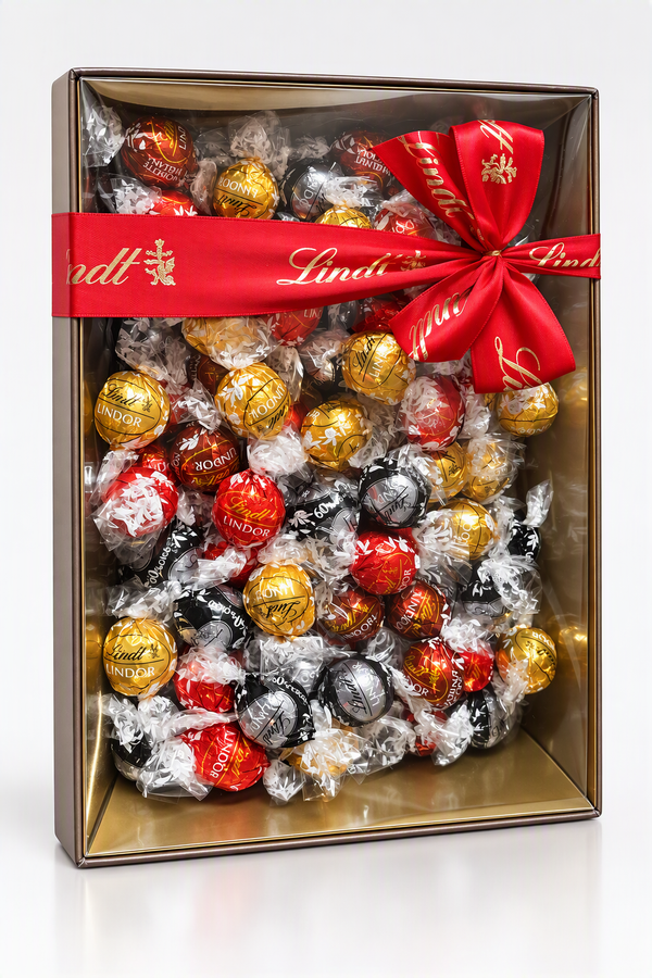 Lindt  Geschenkbox Hamper Box gefüllt mit Lindor MIX | 2 verschiedene Größen verfügbar