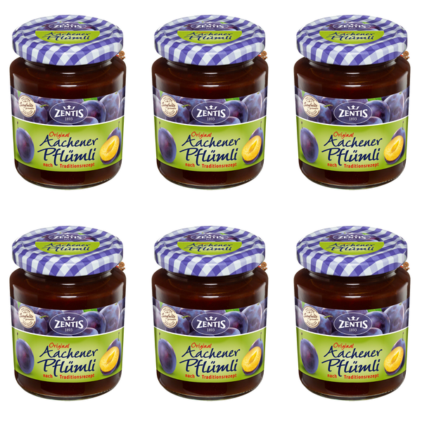 Aachener Pflümli Original Zentis Pflaumenmus 6x195g