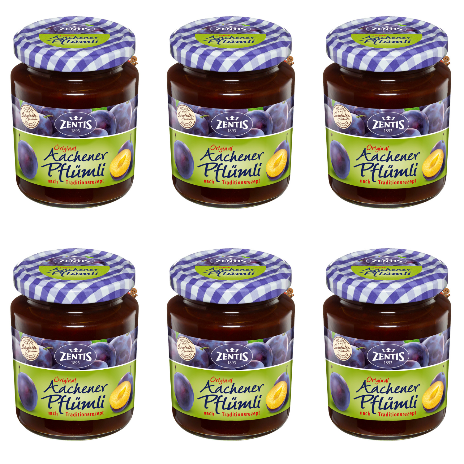 Zentis Aachener Pflümli Original Pflaumenmus 6x350g