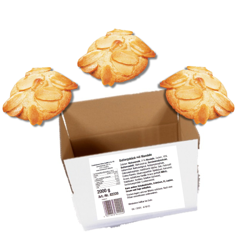 Feinbäckerei Otten Buttergebäck mit Mandel 2000g