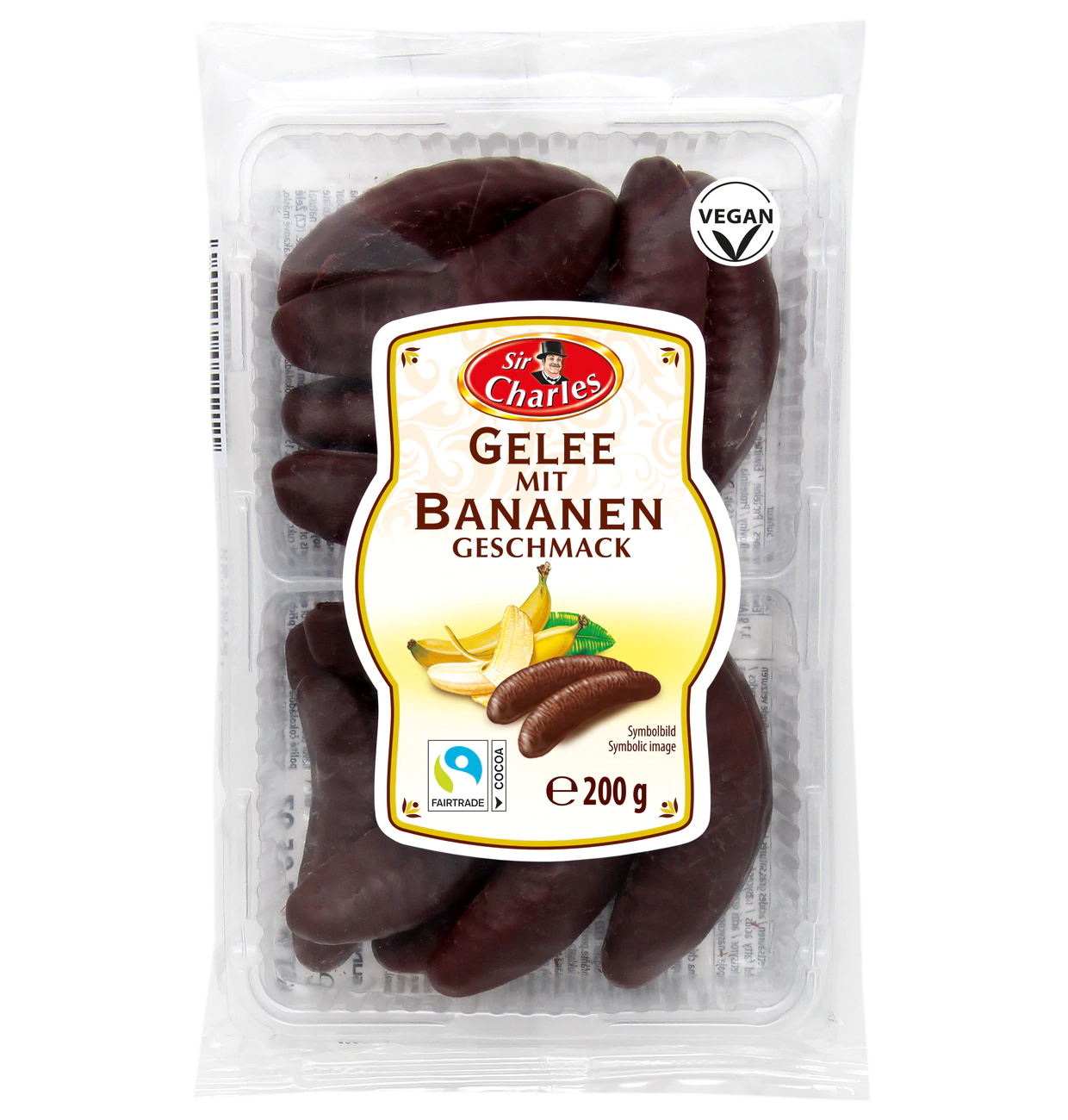 Sir Charles Gelee schokoliert mit Bananengeschmack 200g