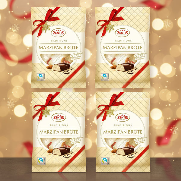 4x Zentis Marzipan-Eier 4x25g | eine 100g Tüte x4 = 400g