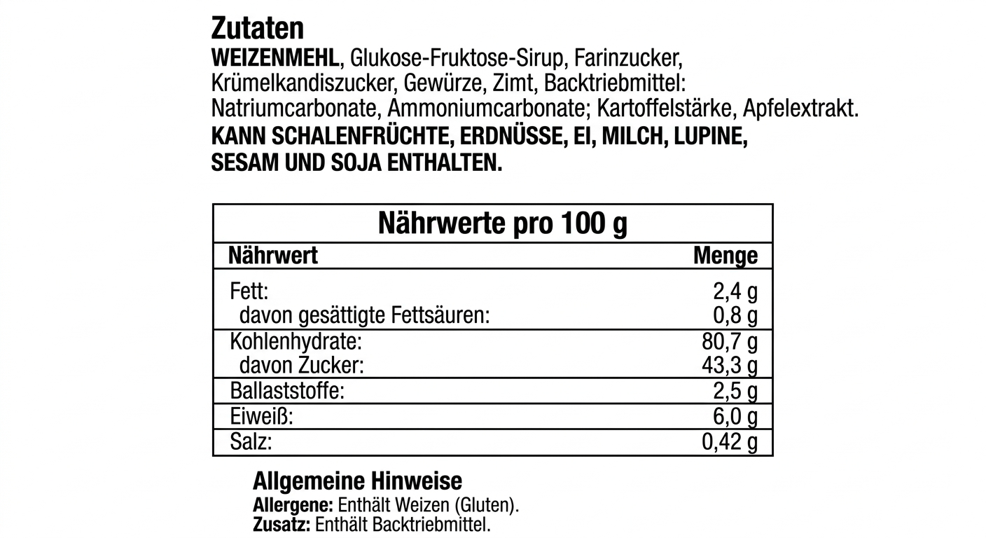 Kinkartz Lose Ware Aachener Kräuterprinten VEGAN 4000g |  ggA verifiziert