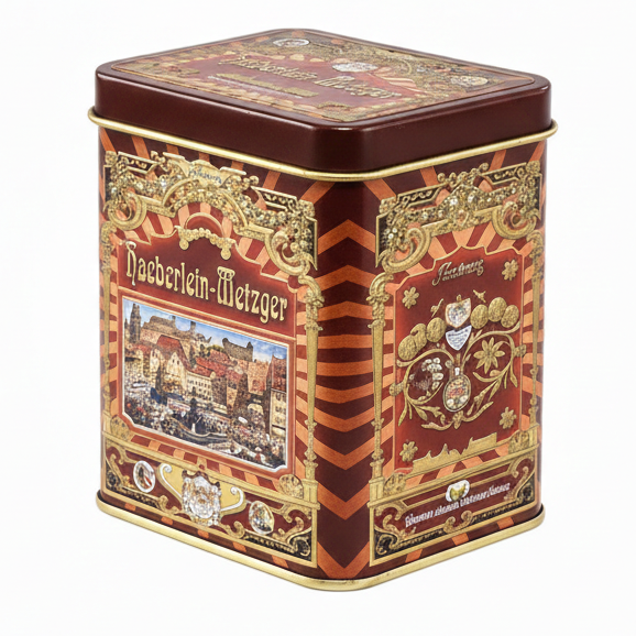 Haeberlein Metzger Nürnberg Nostalgische Metalldose Mini 100g ROT