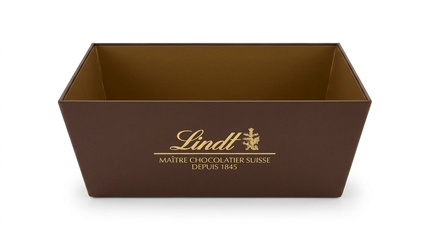 Lindt leere Geschenkbox Hamper Box zum selber befüllen 2 verschiedene Größen verfügbar