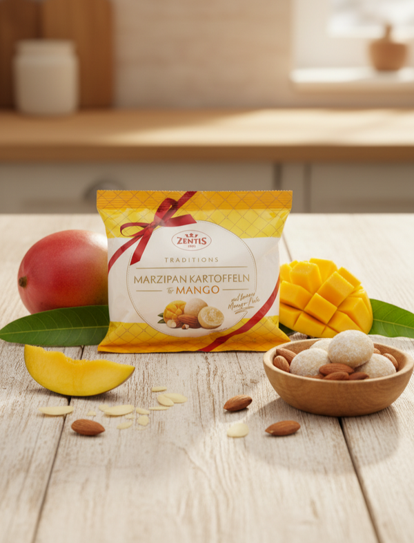 4x 100g Zentis Marzipan Kartoffeln Typ MANGO 400g MHD 30.04.2026