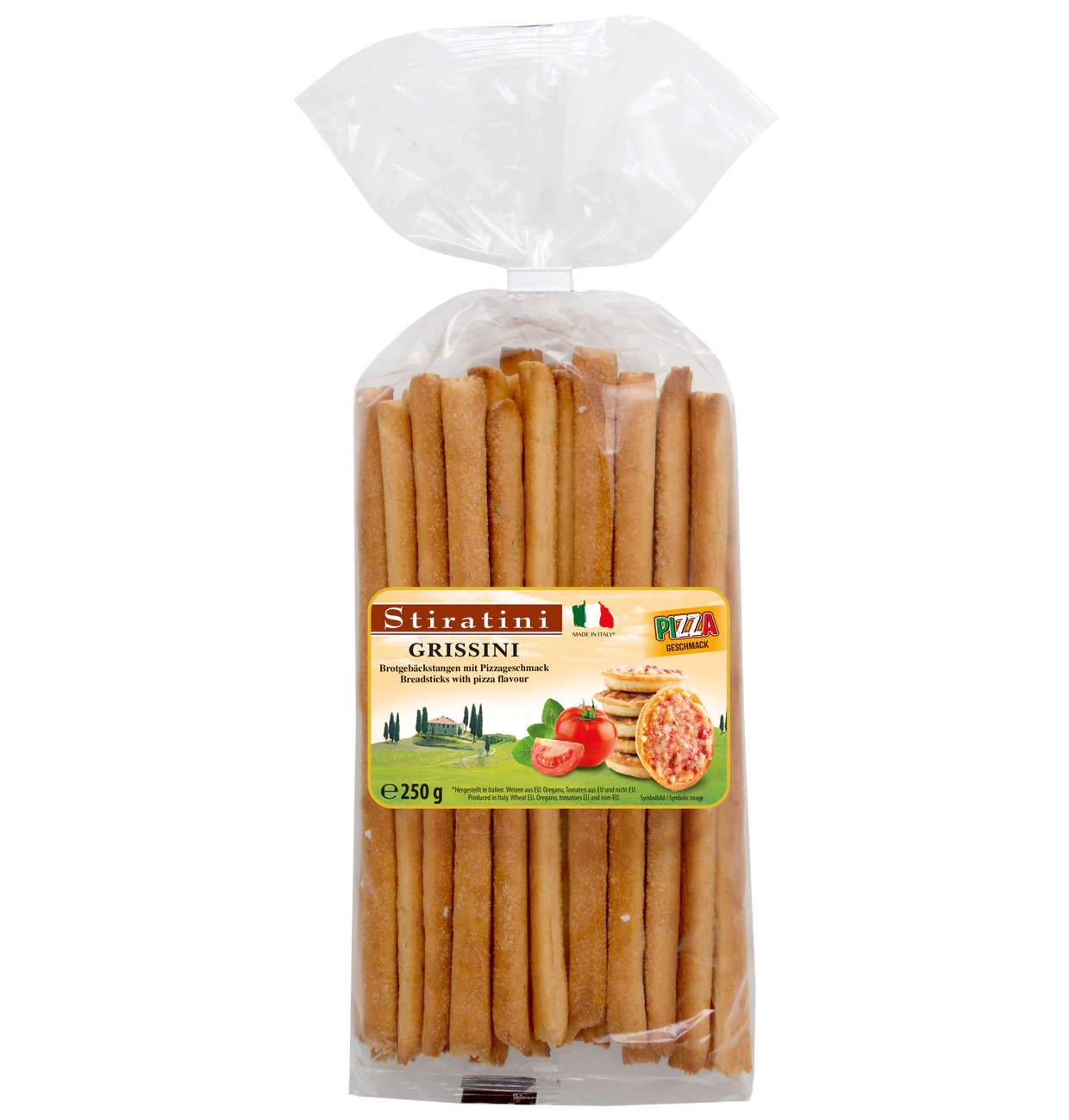 Stiratini | Grissini Brotgebäckstangen Pizza | 4x 250g |  1000g