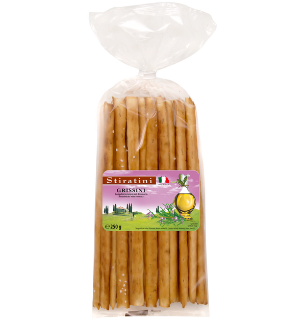 Stiratini | Grissini Brotgebäckstangen mit Rosmarin | 4x 250g |  1000g