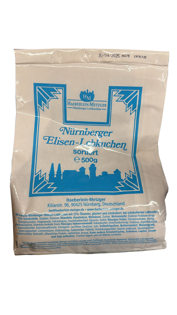 Haeberlein-Metzger Nürnberger Elisen-Lebkuchensortiert 500g