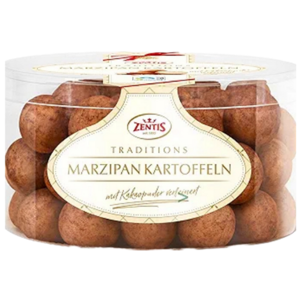 500g Zentis Marzipan Eier gepudert in Rund Dose MHD: 30/04/2026