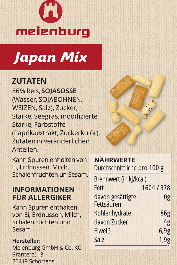Meienburg |  3x 200g Japan Mix|  | 600g