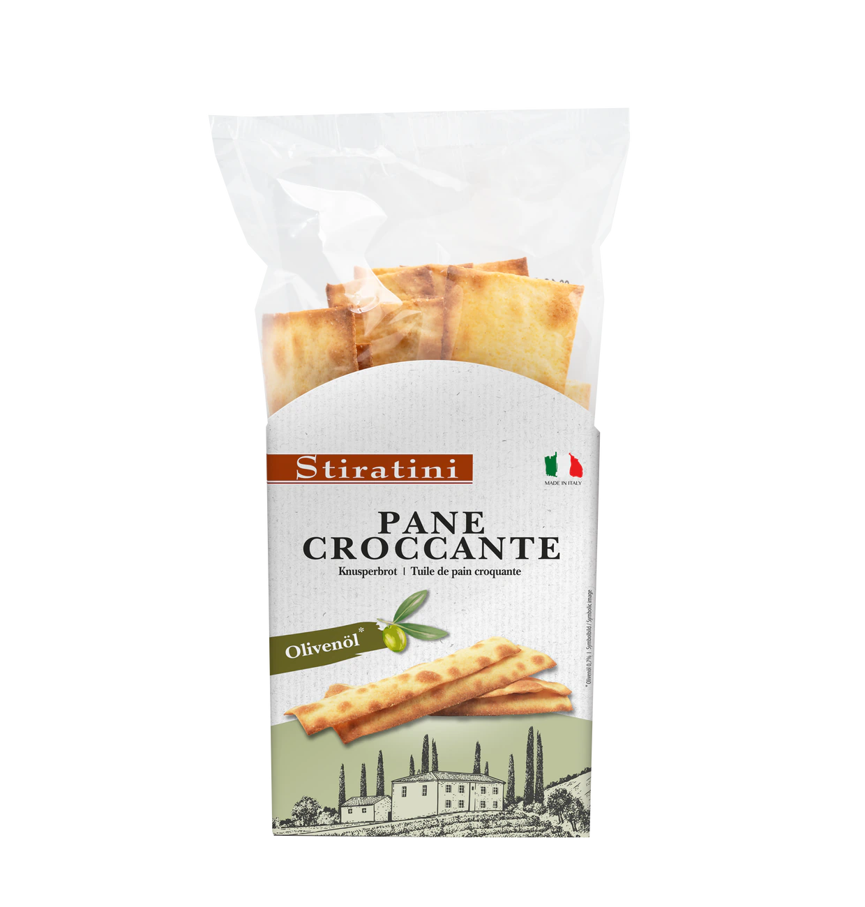 Stiratini | Knusperbrot Olivenöl - Pane Croccante | 4x140g | 560g
