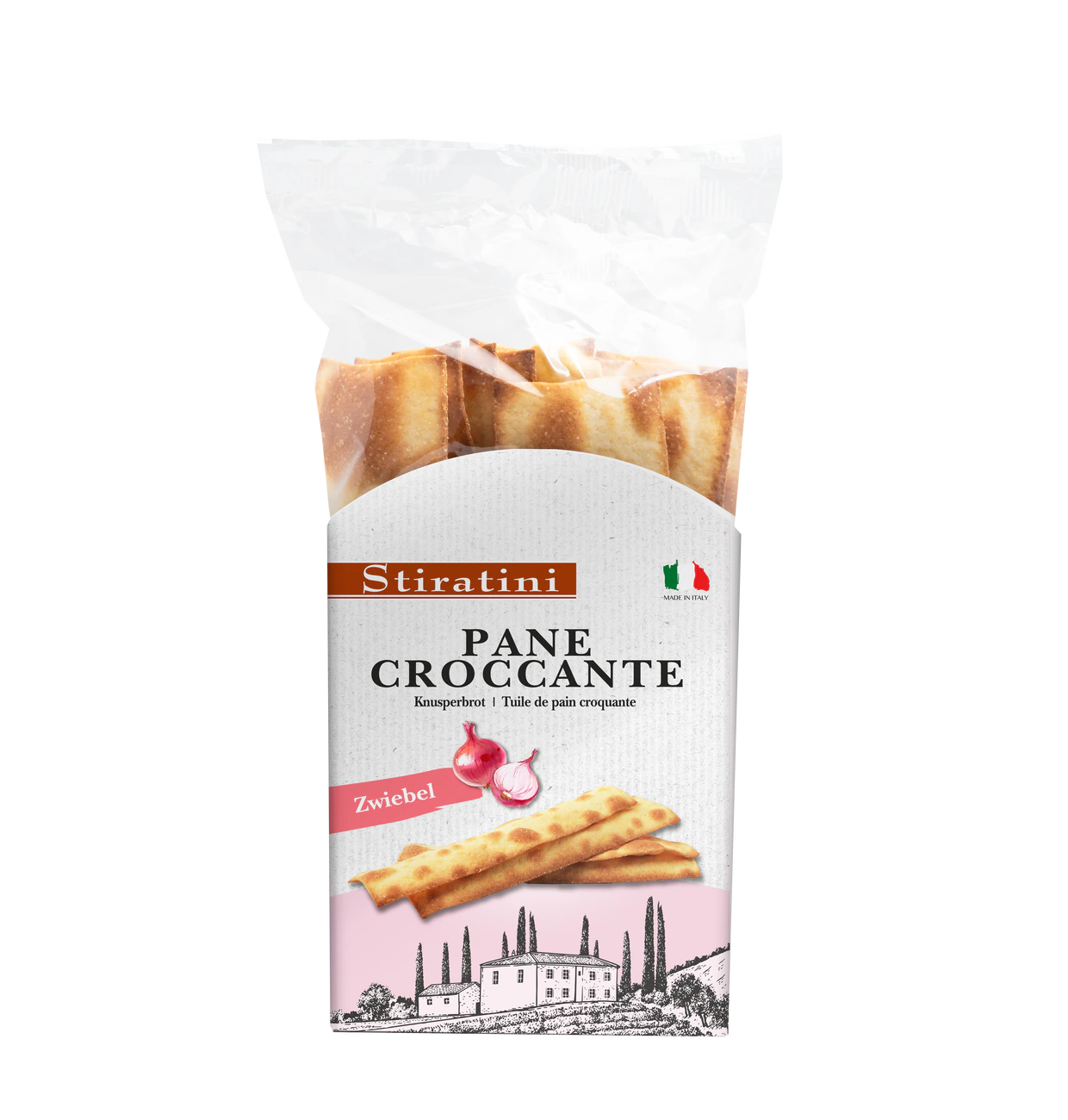 Stiratini | Knusperbrot Zwiebel - Pane Croccante | 4x140g | 560g