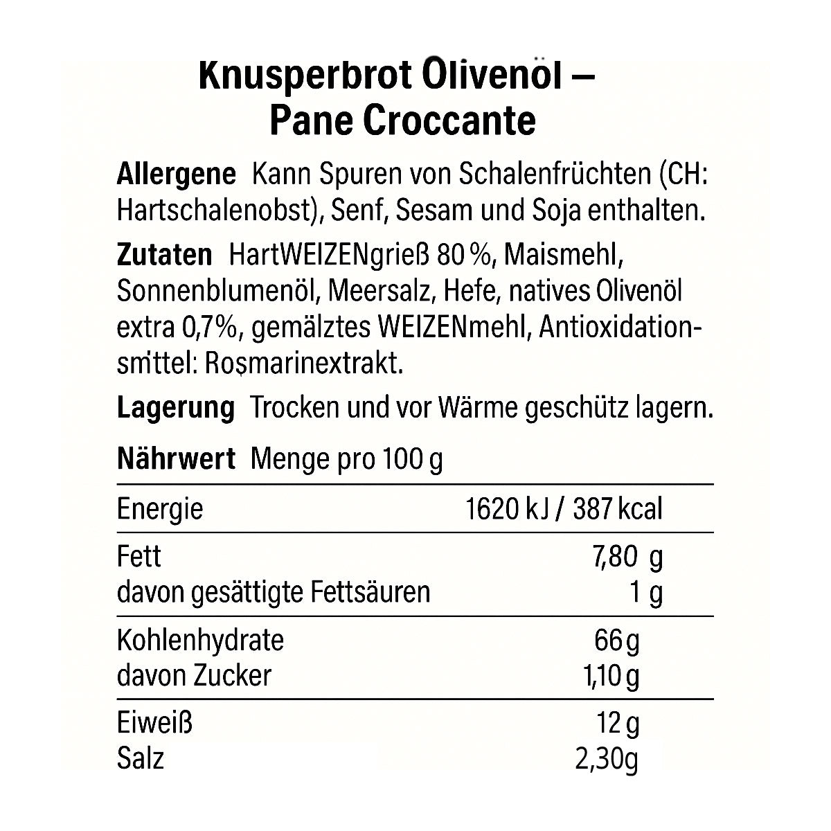 Stiratini | Knusperbrot Olivenöl - Pane Croccante | 4x140g | 560g