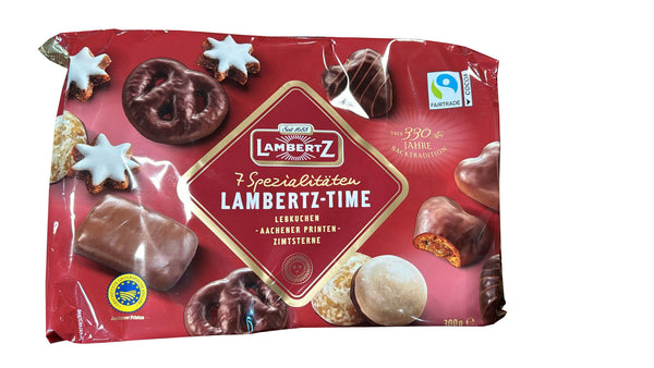 LAMBERTZ - TIME - 7 Spezialitäten  Lebkuchen, Aachener Printen, Zimtsterne 300g