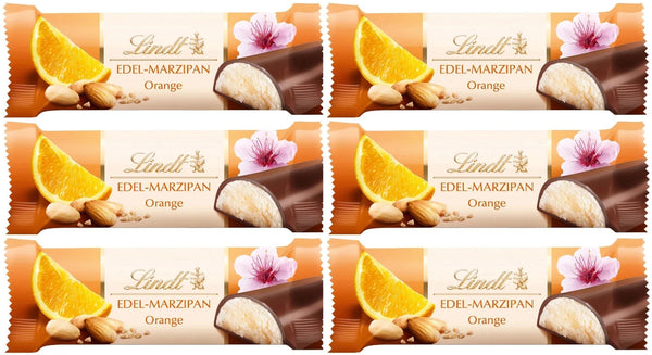 Orangen Marzipan Riegel Lindt Schokolade  6 x 50 g