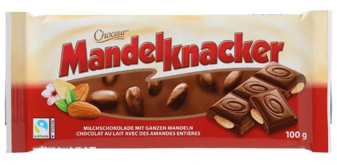 3x 100g Vollmilch Ganze Mandel Choceur Mandelknacker Almond Choclate Schokolade | Mandelknacker | 300g