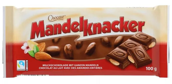 3x 100g Vollmilch Ganze Mandel Choceur Mandelknacker Almond Choclate Schokolade | Mandelknacker | 300g