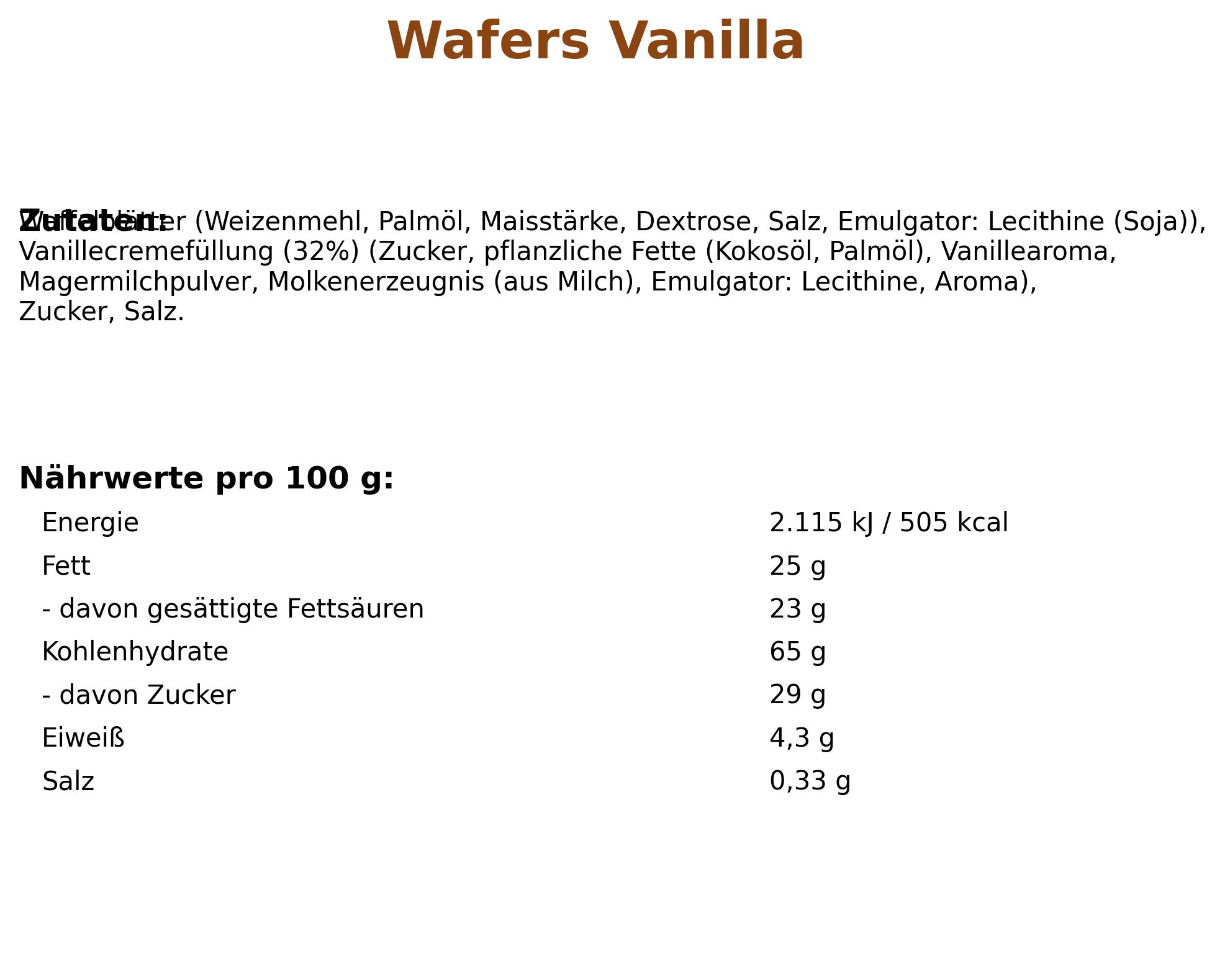 Feiny Biscuit 4x 250g Waffer VANILLE Waffeln 1000g