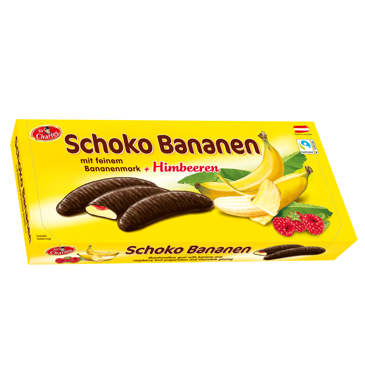 Sir Charles Schokobananen Himbeere 300g