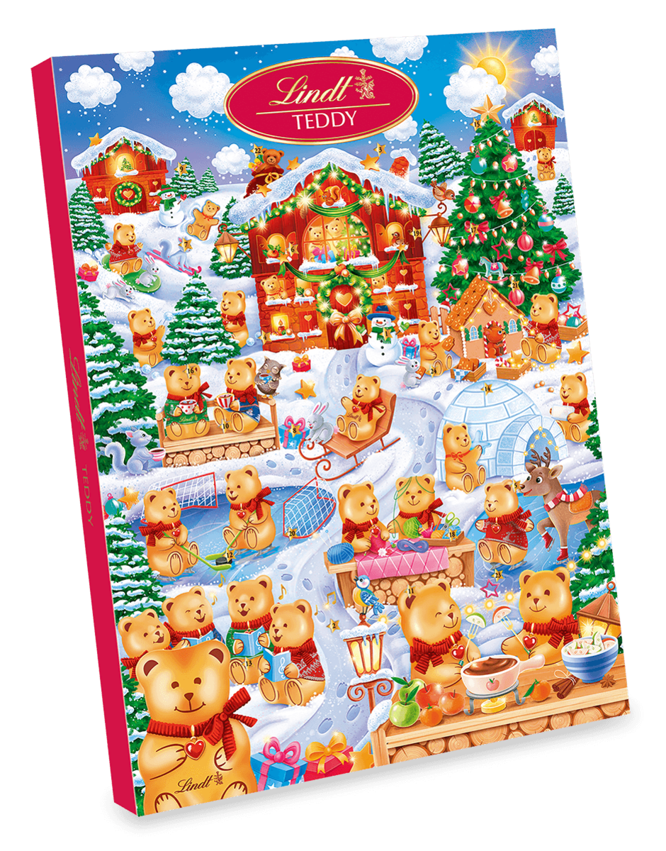 LINDT TEDDY Wimmelbild Adventskalender, 265g