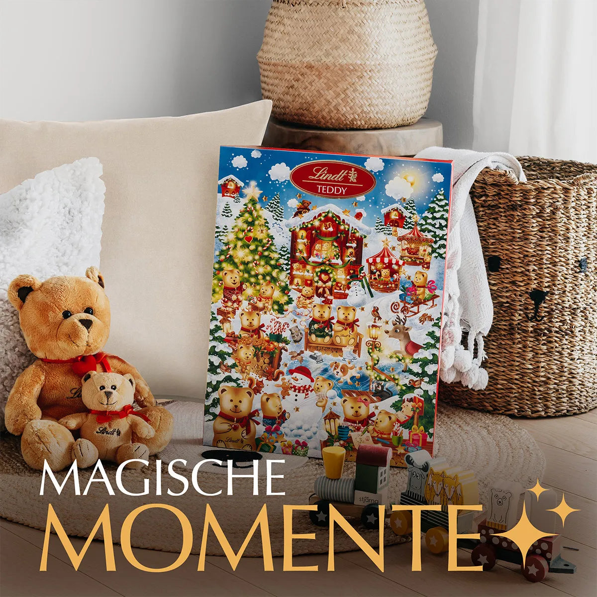 LINDT TEDDY Wimmelbild Adventskalender, 265g