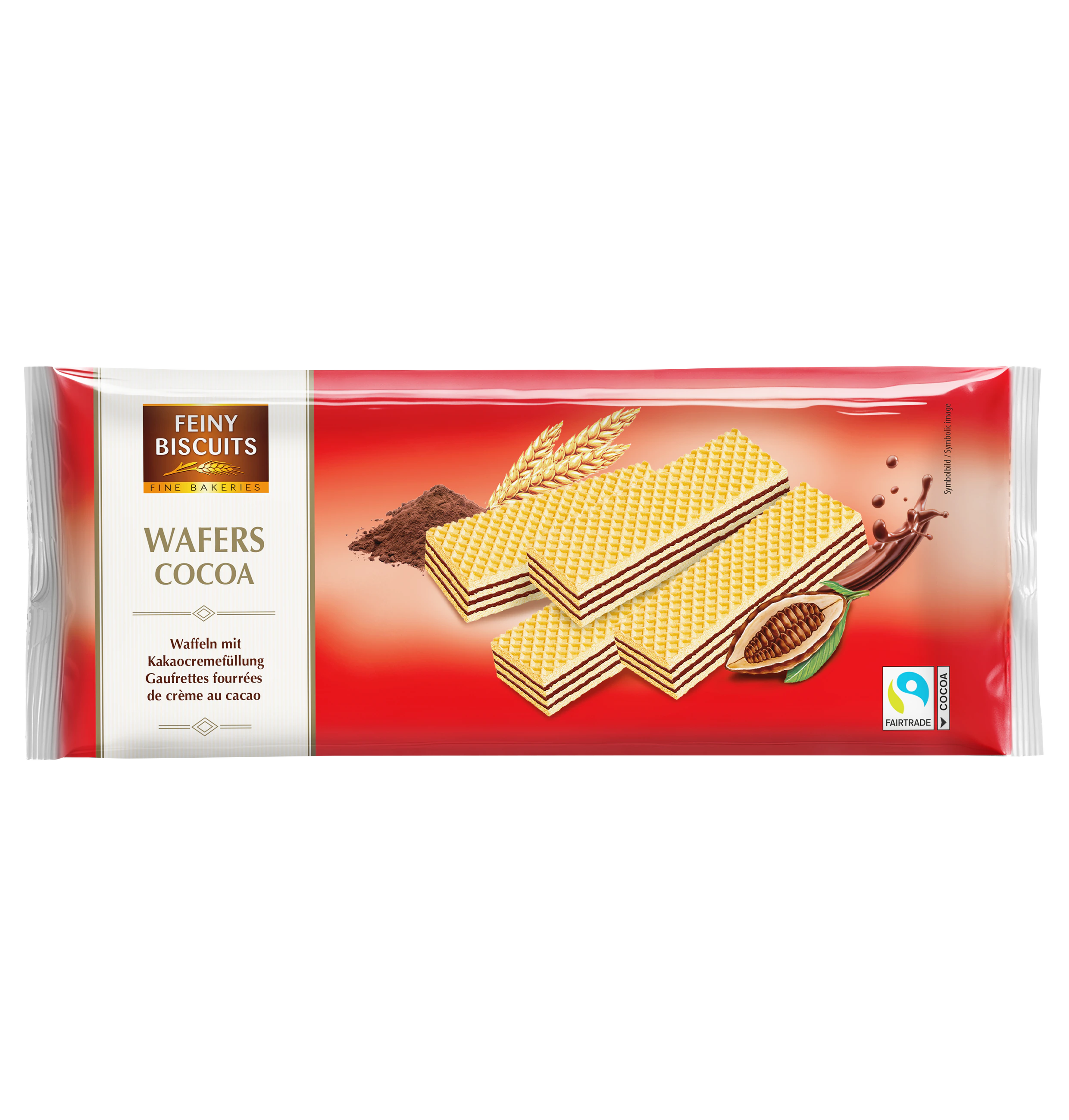 Feiny Biscuit 4x 250g Waffer Cocoa Kakao-Waffeln 1000g