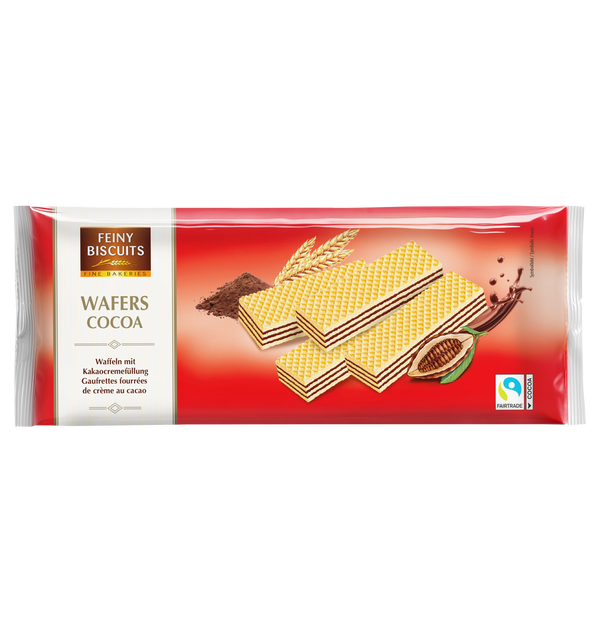Feiny Biscuit 4x 250g Waffer Cocoa Kakao-Waffeln 1000g