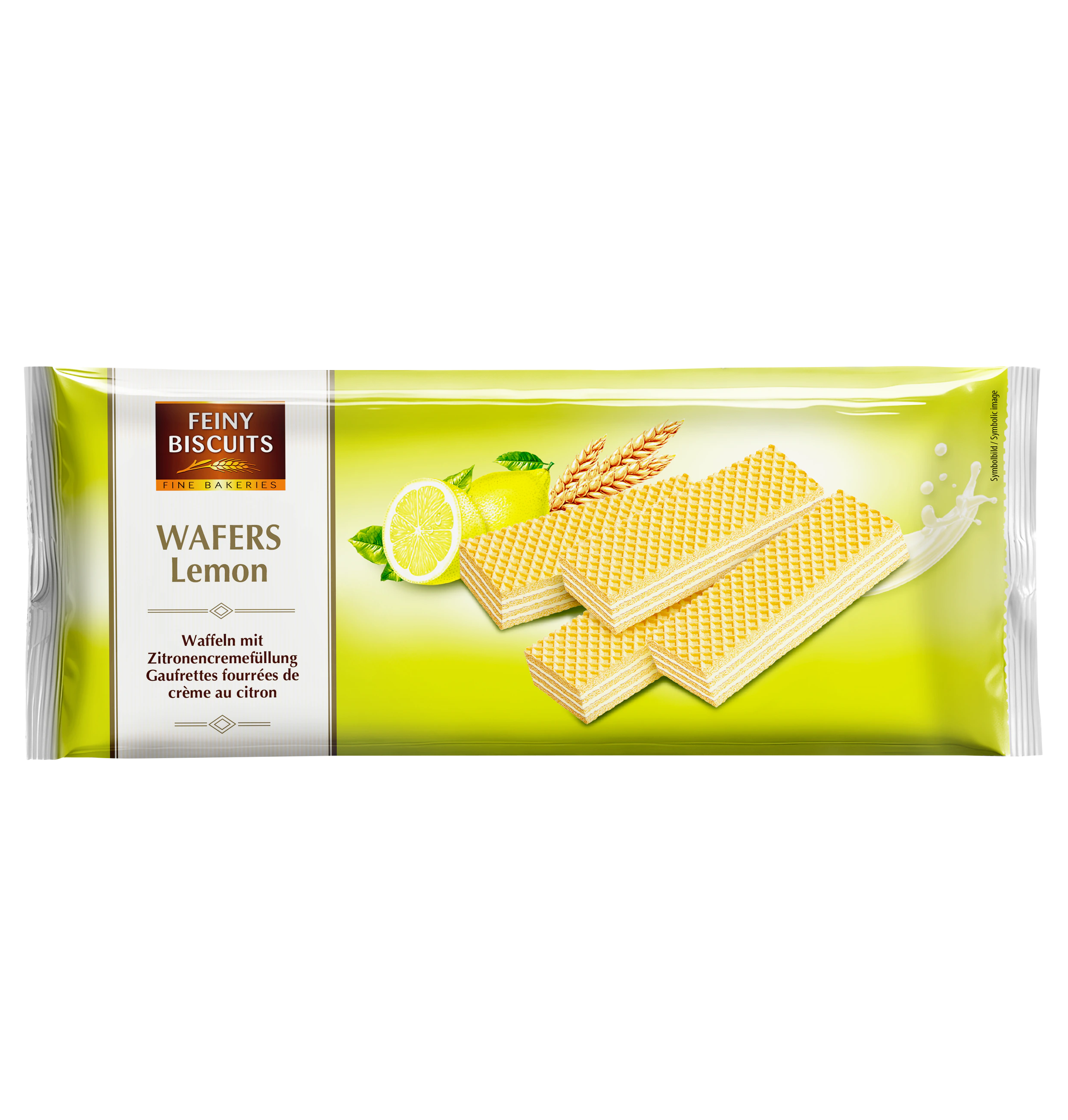 Feiny Biscuit 4x 250g Waffer Limone Zitronen-Waffeln 1000g