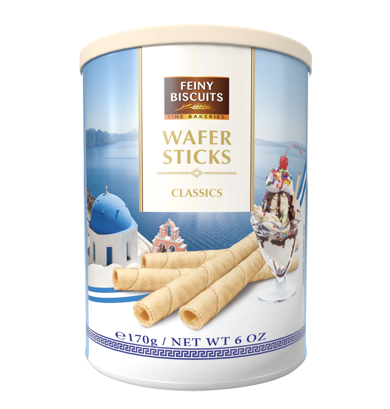 Feiny Biscuit Waffelröllchen Classic, ohne Füllung 4x170g | 680g