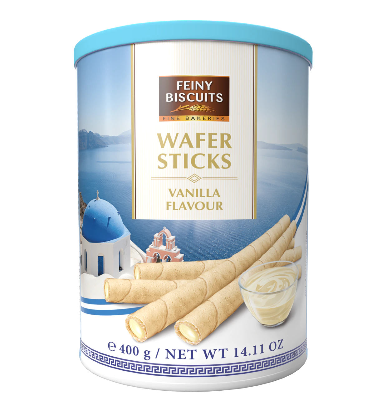 Feiny Biscuit Waffelröllchen mit Vanillegeschmackcreme 4x400g  |  1600g