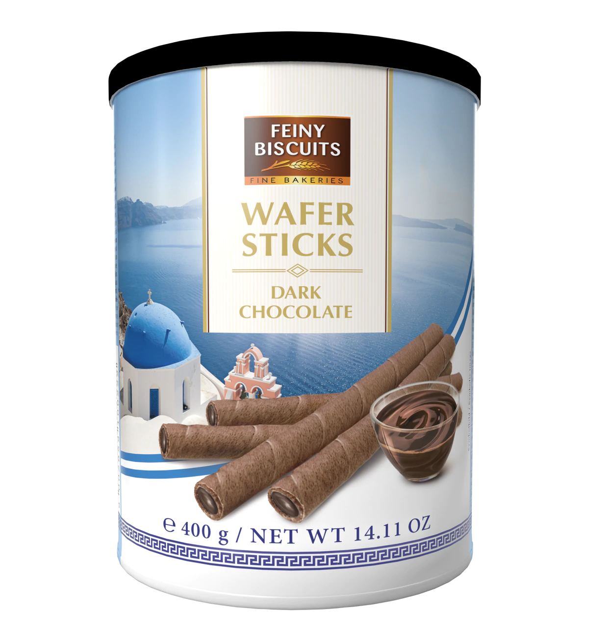 Feiny Biscuit Waffelröllchen mit Zartbitterschokoladencreme 4x400g  |  1600g
