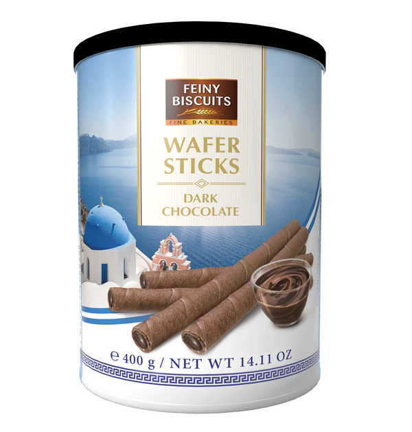 Feiny Biscuit Waffelröllchen mit Zartbitterschokoladencreme 4x400g  |  1600g