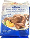 Weiss 2x300g Vollmilch Lebkuchen Herzen gefüllt mit Aprikosenfüllung  600g