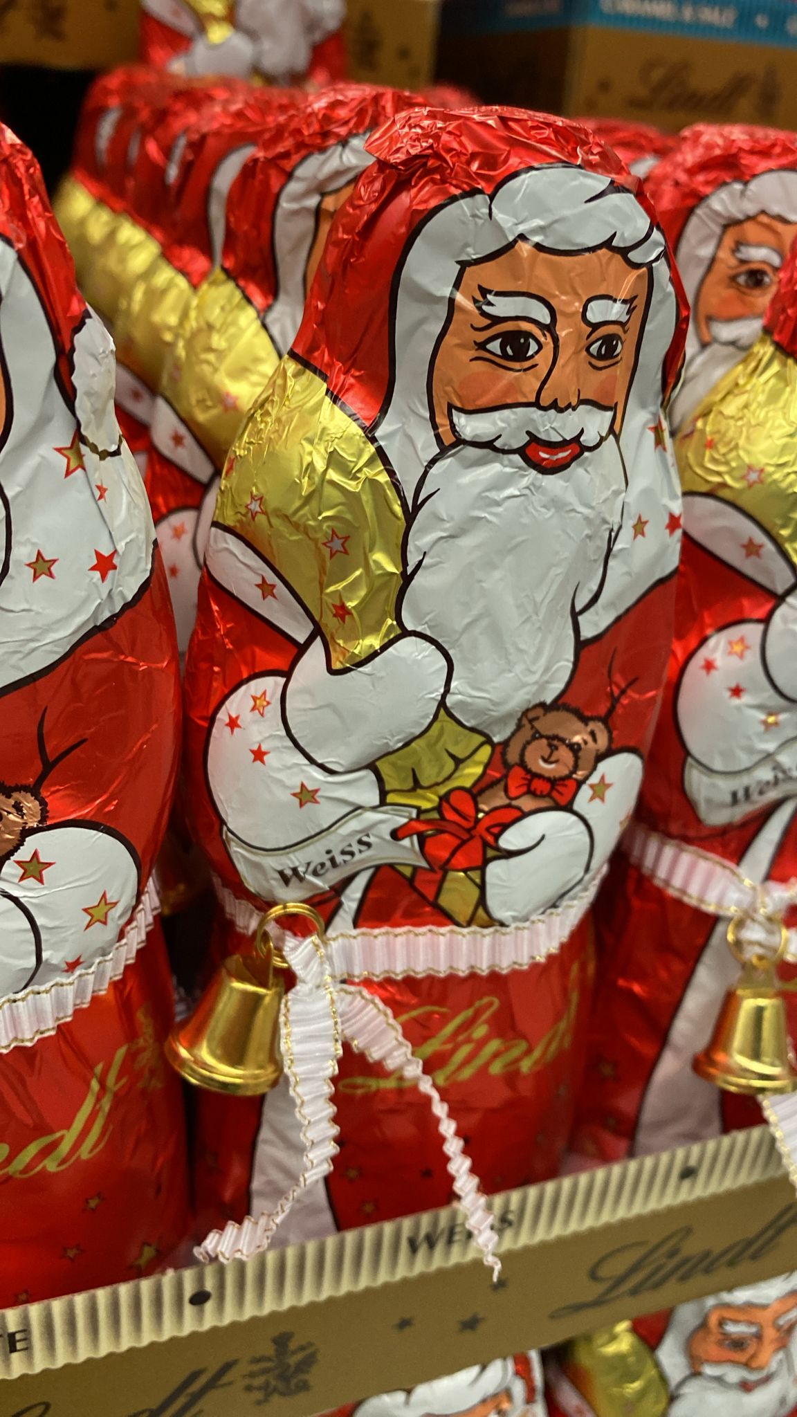 18x 125g Lindt Weihnachtsmann weisse Schokolade | 2,25 kg MHD 2026