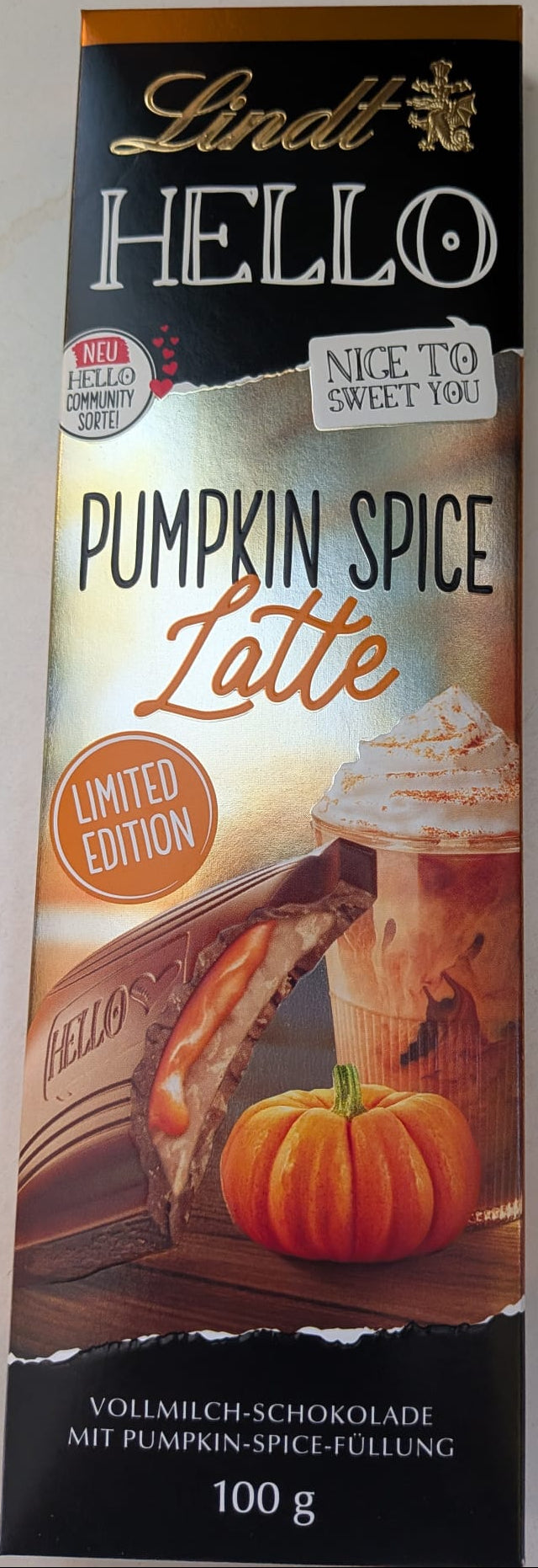 Lindt Hello Pumpkin Spice Latte | Limited Edition | 100g