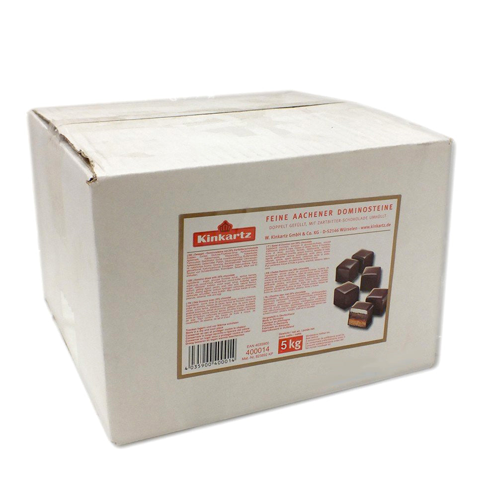 40 x 125gr Kinkartz Feine Aachener Dominosteine Zartbitter | 5kg MHD 04/2027
