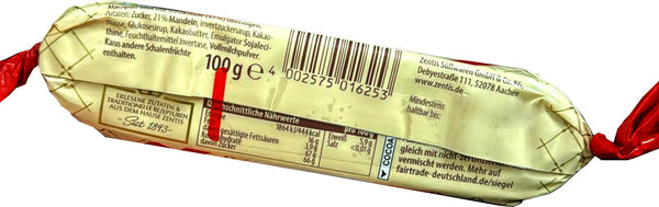 Zentis Traditions Marzipan Brote schokoliert | 10 Brote à 100g | 1000g