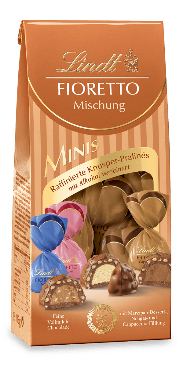 Lindt FIORETTO Minis Beutel Mix 115g