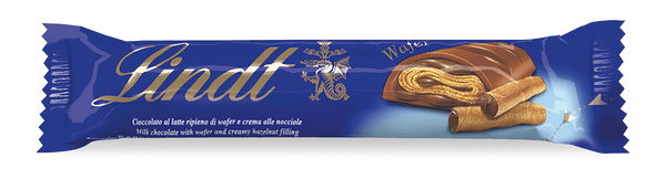 Lindt Waffel Riegel | Knusprige Waffelblätter in zarter Praline-Füllung umhüllt von feiner Vollmilch-Schokolade | 1x 35g
