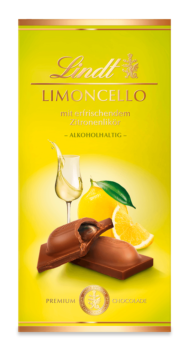 Limoncello Vollmilch Lindt Schokolade Tafel 100g