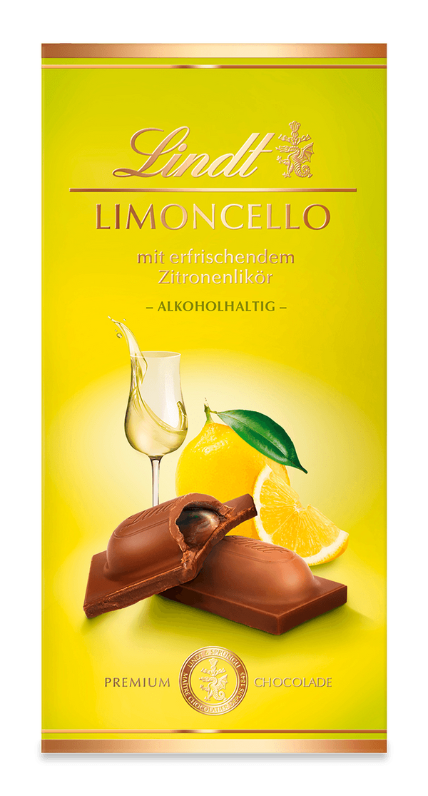Limoncello Vollmilch Lindt Schokolade Tafel 100g