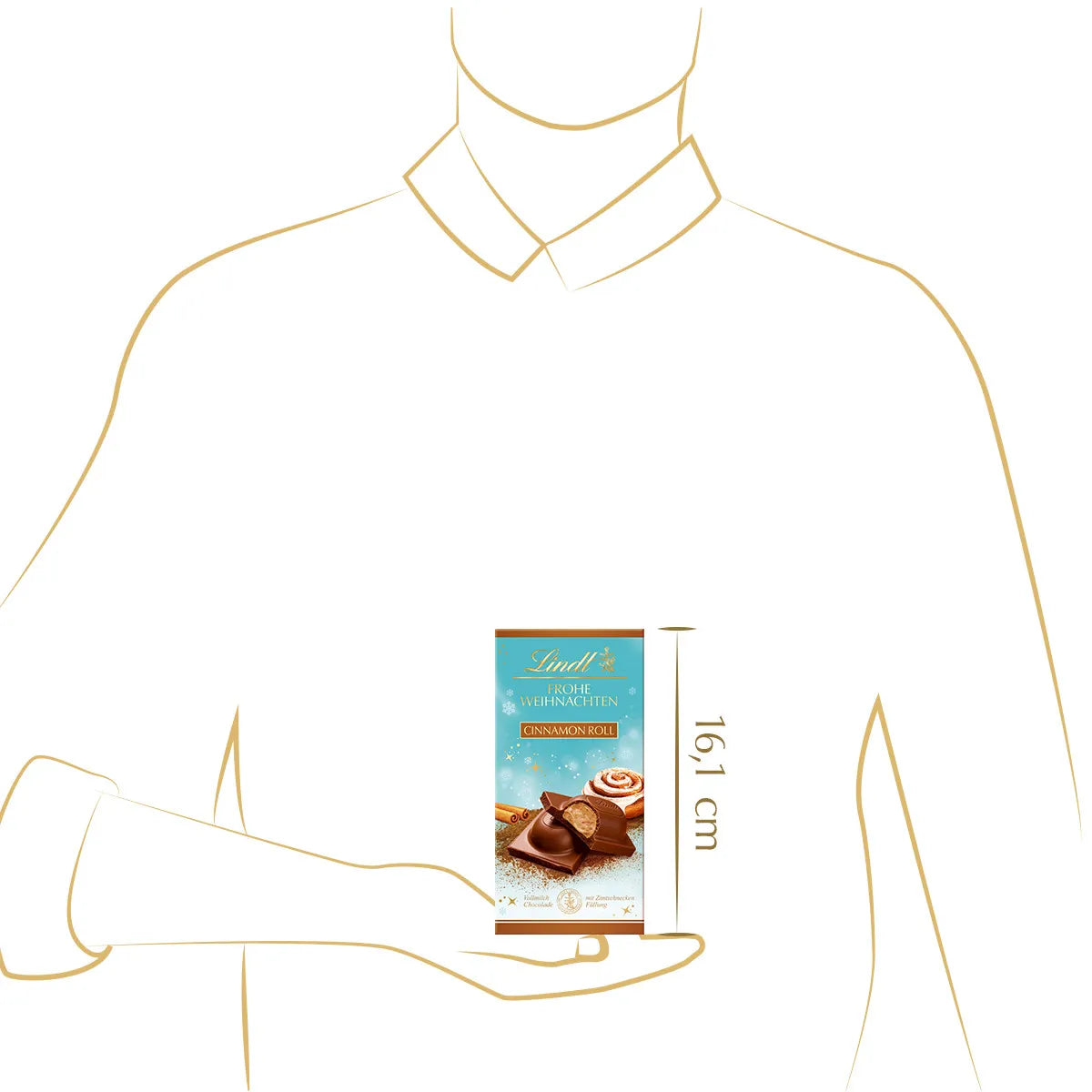 Lindt Weihnachts-Chocolade Cinnamon Roll 100g