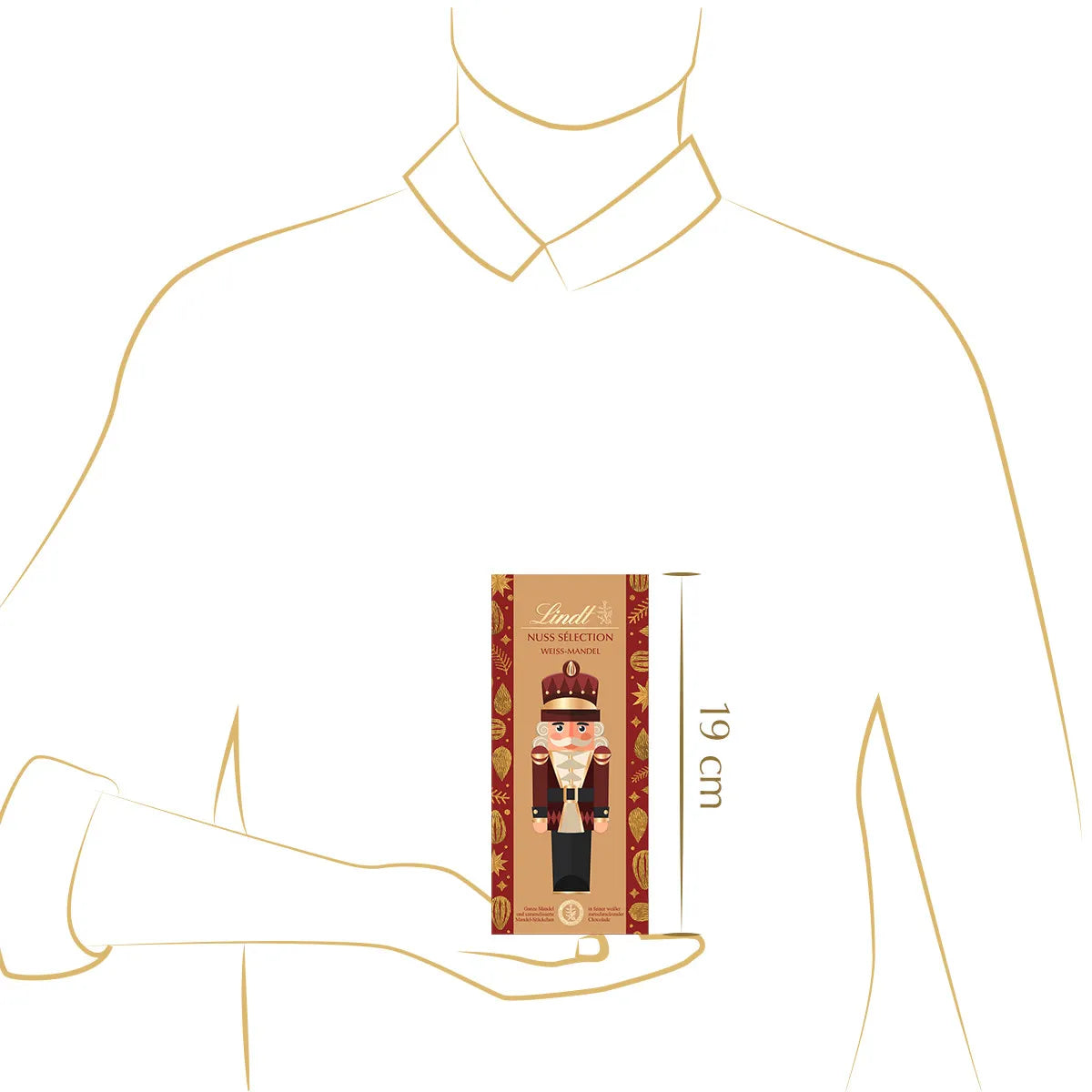 Lindt Nuss Sélection Weiße Mandel 150g