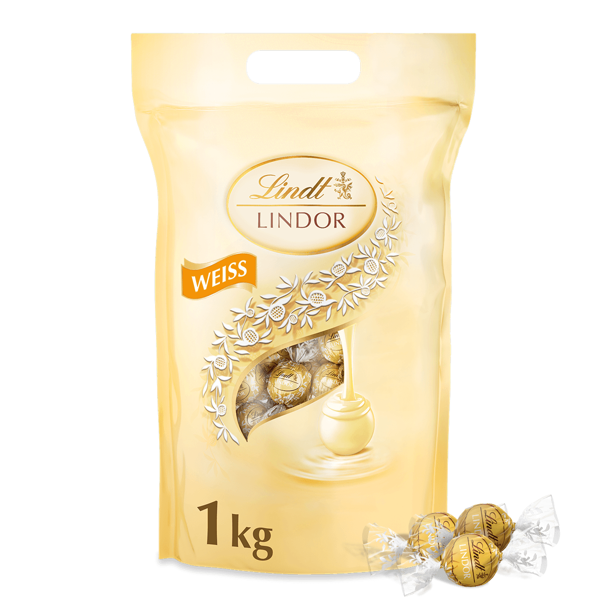 Lindt LINDOR Kugel Beutel Weiß 1kg