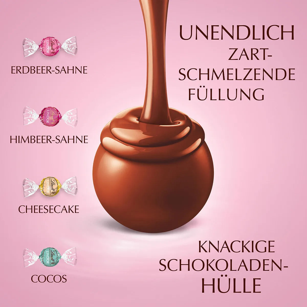 Lindt Lindor Kugel Beutel Sommer Mix 137g