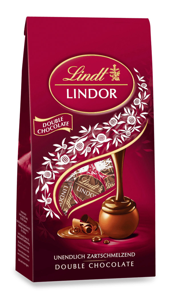 Lindt LINDOR Kugel Beutel Double Chocolate 100g
