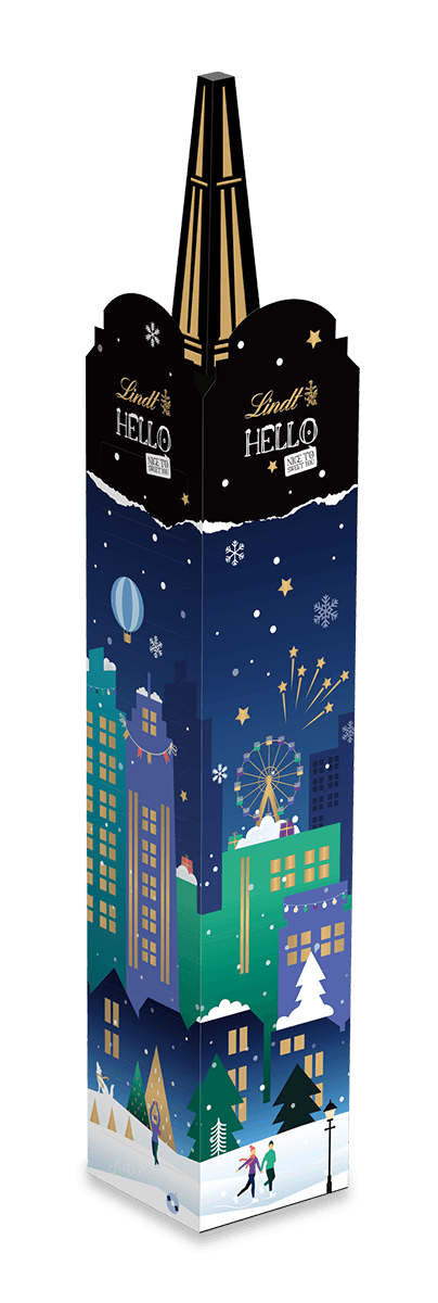 Lindt HELLO Adventskalender Tower 244g