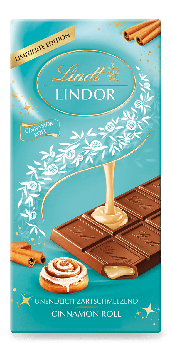 Lindt Lindor Cinnamon Roll Vollmilch Tafel 100g