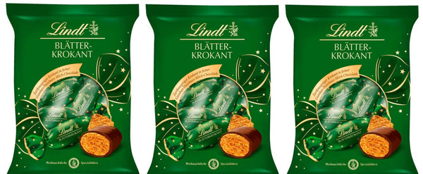 Lindt Blätterkrokant Zapfen Doppeldreh Klassisch 90g je Beutel